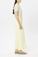 Load image into Gallery viewer, Luisa Cerano Twill Wide-Leg Pants in Citron