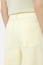 Load image into Gallery viewer, Luisa Cerano Twill Wide-Leg Pants in Citron