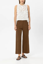 Load image into Gallery viewer, Luisa Cerano Twill Wide-Leg Pants in Dark Terracotta