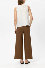 Load image into Gallery viewer, Luisa Cerano Twill Wide-Leg Pants in Dark Terracotta