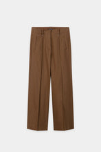 Load image into Gallery viewer, Luisa Cerano Twill Wide-Leg Pants in Dark Terracotta