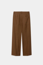 Load image into Gallery viewer, Luisa Cerano Twill Wide-Leg Pants in Dark Terracotta