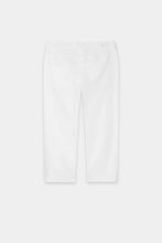 Load image into Gallery viewer, Luisa Cerano Skinny Capri Denim in White