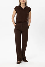 Load image into Gallery viewer, Luisa Cerano Canvas Pants in Marone