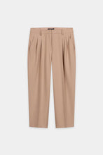Load image into Gallery viewer, Luisa Cerano Tapered-Pants with Pleats in Nude