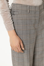 Load image into Gallery viewer, Luisa Cerano Checked Wide-Leg Pants in Heather Grey