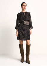 Load image into Gallery viewer, Riani Chiffon Dress with Zebra Print