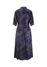 Load image into Gallery viewer, Riani Midi Dress with Zebra Print