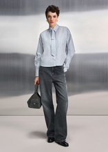 Load image into Gallery viewer, Riani Striped Blouse with Tie