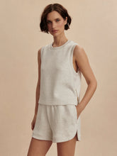 Load image into Gallery viewer, Varley Shea Crop Tank in Ivory Marl