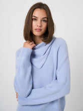 Load image into Gallery viewer, Repeat Fine-Knit Cashmere Triangle Scarf in Dust