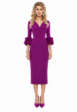 Load image into Gallery viewer, Teresa Ripoll 7089 Midi in Puce