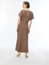 Load image into Gallery viewer, iBlue Fiesta Flared Dress in Brown