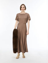 Load image into Gallery viewer, iBlue Fiesta Flared Dress in Brown