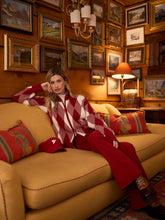 Load image into Gallery viewer, Varley Karina Jacquard Knit Jacket in Red Dahlia