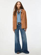 Load image into Gallery viewer, iBlue Afone Suede Jacket in Natural