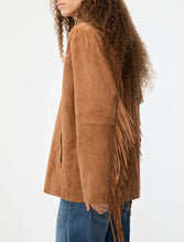 Load image into Gallery viewer, iBlue Afone Suede Jacket in Natural