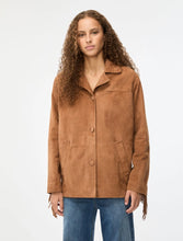 Load image into Gallery viewer, iBlue Afone Suede Jacket in Natural