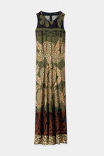 Load image into Gallery viewer, Luisa Cerano Maxi Dress with Leaf Print