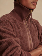 Load image into Gallery viewer, Varley Roselle Half Zip Fleece in Deep Mahogany