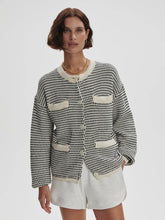 Load image into Gallery viewer, Varley Tidewell Textured Knit Jacket in Birch Multi Stitch