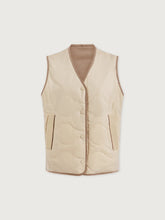 Load image into Gallery viewer, Varley Lori Reversible Gilet in Ash Taupe/ Birch