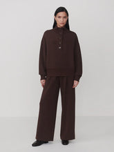 Load image into Gallery viewer, Varley Bronya Button Placket Sweater in Coffee Brean