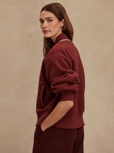 Load image into Gallery viewer, Varley Hansley Fleece Jacket in New Maroon