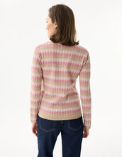 Load image into Gallery viewer, Leo & Ugo V-Sweater Pink/Beige