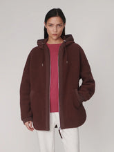 Load image into Gallery viewer, Varley Fey Relaxed Fleece in Deep Mohongany