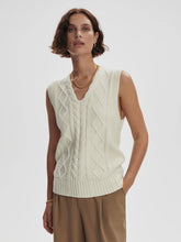 Load image into Gallery viewer, Varley Kay Cable Knit Vest in White