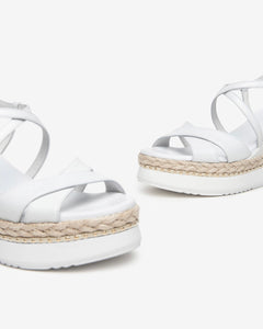 NeroGiardini Wedged Sandals E410560D in White