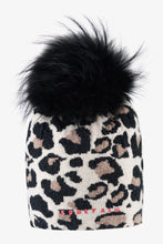 Load image into Gallery viewer, Sportalm Knitted Leo Hat With Real Fur Pompom in Black