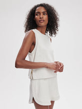 Load image into Gallery viewer, Varley Shea Crop Tank in Ivory Marl