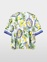 Load image into Gallery viewer, MarcCain Blouse with Mediterranean Print