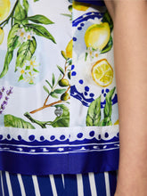 Load image into Gallery viewer, MarcCain Crew-Neck Blouse with Mediterranean Print