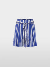Load image into Gallery viewer, MarcCain Warangal Striped Shorts with Belt