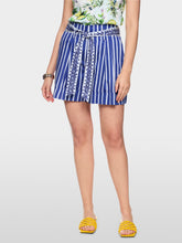 Load image into Gallery viewer, MarcCain Warangal Striped Shorts with Belt