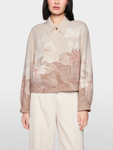 Load image into Gallery viewer, MarcCain Jacket with Print and Shirt Collar Warm Taupe