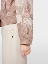 Load image into Gallery viewer, MarcCain Jacket with Print and Shirt Collar Warm Taupe