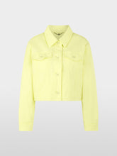 Load image into Gallery viewer, MarcCain Short Stretch Denim Jacket in Deep Limonella
