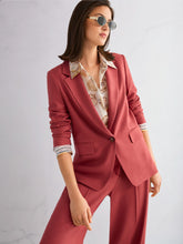 Load image into Gallery viewer, MarcCain Blazer with Loose Fit in Rust Red