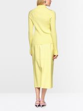 Load image into Gallery viewer, MarcCain Ribbed Stretch Cardigan in Deep Limonella