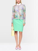 Load image into Gallery viewer, MarcCain Knitted Printed Cardigan in Tulle Pink