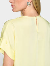 Load image into Gallery viewer, MarcCain Flowing Blouse with Short Sleeves in Deep Limonella