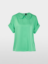 Load image into Gallery viewer, MarcCain Flowing Blouse with Short Sleeves in Bright Jade