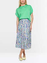 Load image into Gallery viewer, MarcCain Flowing Blouse with Short Sleeves in Bright Jade