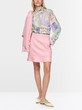 Load image into Gallery viewer, MarcCain Stamp Print Blouse in Pink Tulle