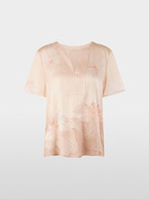 Load image into Gallery viewer, MarcCain Short-Sleeve Pure Silk Blouse in Warm Taupe