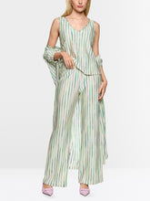 Load image into Gallery viewer, MarcCain Knitted Striped Top in Pink Tulle
